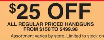 Dunham's Sports HANDGUNS offer