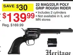 Dunham's Sports 22 MAG/22LR POLY GRIP ROUGH RIDER offer
