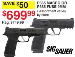 Dunham's Sports SIG SAUER P365 MACRO OR P365 FUSE 9MM offer