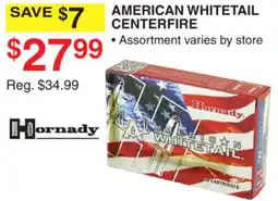 Dunham's Sports HORNADY AMERICAN WHITETAIL CENTERFIRE offer