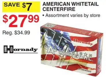 Dunham's Sports HORNADY AMERICAN WHITETAIL CENTERFIRE offer