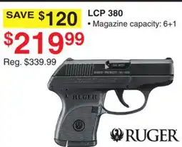 Dunham's Sports RUGER LCP 380 offer