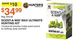 Dunham's Sports HUNTER'S SCENT-A-WAY MAX ULTIMATE HUNTING KIT offer