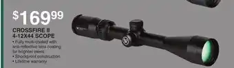 Dunham's Sports CROSSFIRE II 4-12X44 SCOPE offer