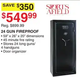 Dunham's Sports SPORTS AFIELD 24 GUN FIREPROOF offer