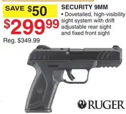 Dunham's Sports RUGER SECURITY 9MM offer