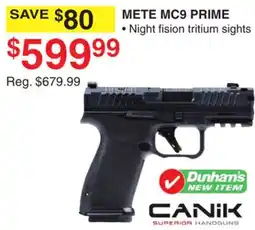 Dunham's Sports CANIK METE MC9 PRIME offer