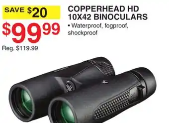 Dunham's Sports COPPERHEAD HD 10X42 BINOCULARS offer