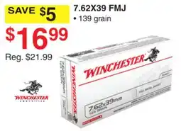 Dunham's Sports WINCHESTER 7.62X39 FMJ offer