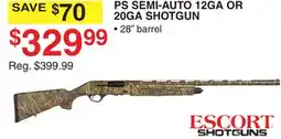 Dunham's Sports ESCORT SHOTGUNS PS SEMI-AUTO 12GA OR 20GA SHOTGUN offer