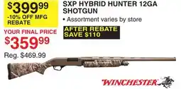 Dunham's Sports WINCHESTER SXP HYBRID HUNTER 12GA SHOTGUN offer