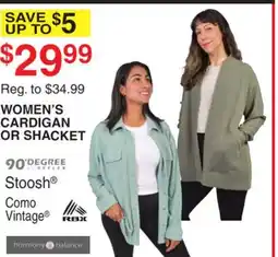 Dunham's Sports WOMEN'S CARDIGAN OR SHACKET offer