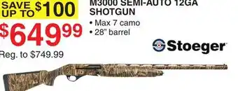 Dunham's Sports STOEGER M3000 SEMI-AUTO 12GA SHOTGUN offer