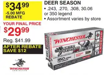 Dunham's Sports WINCHESTER DEER SEASON 243 offer