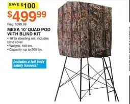 Dunham's Sports MESA 10' QUAD POD WITH BLIND KIT offer