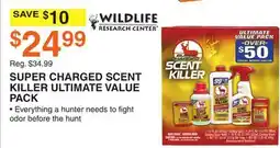 Dunham's Sports WILDLIFE SUPER CHARGED SCENT KILLER ULTIMATE VALUE PACK offer