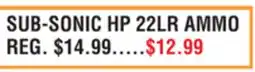 Dunham's Sports SUB-SONIC HP 22LR AMMO offer