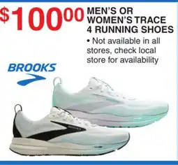 Dunham's Sports BROOKS MEN'S OR WOMEN'S TRACE 4 RUNNING SHOES offer