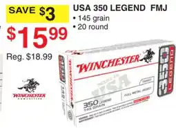 Dunham's Sports WINCHESTER USA 350 LEGEND FMJ offer