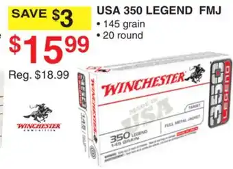 Dunham's Sports WINCHESTER USA 350 LEGEND FMJ offer