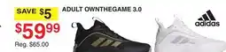Dunham's Sports ADIDAS ADULT OWNTHEGAME offer