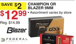 Dunham's Sports CHAMPION OR BLAZER 9MM offer