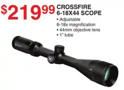 Dunham's Sports CROSSFIRE 6-18X44 SCOPE offer