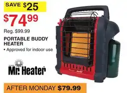 Dunham's Sports MR. HEATER PORTABLE BUDDY HEATER offer