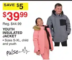 Dunham's Sports PULSE YOUTH INSULATED JACKET offer