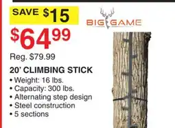 Dunham's Sports BIG GAME 20' CLIMBING STICK offer