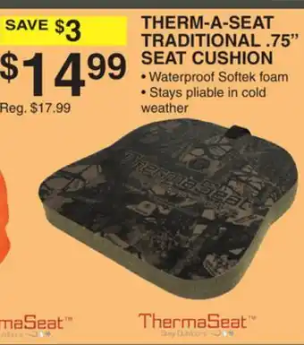 Dunham's Sports THERM-A-SEAT TRADITIONAL. 75 SEAT CUSHION offer