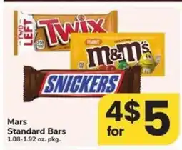 Safeway Mars Standard Bars offer