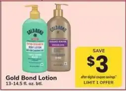 Safeway Gold Bond Lotion offer