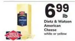Safeway Dietz & Watson American Cheese offer