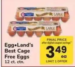 Safeway Egg•Land’s Best Cage Free Eggs offer