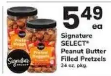 Safeway Signature SELECT Peanut Butter Filled Pretzels offer