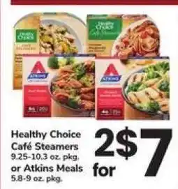 Safeway Healthy Choice Café Steamers or Atkins Meals offer