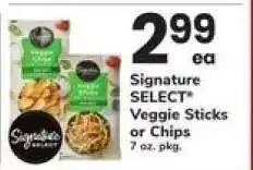 Safeway Signature SELECT Veggie Sticks or Chips offer
