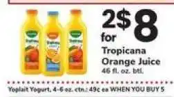 Safeway Tropicana Orange Juice offer
