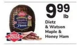 Safeway Dietz & Watson Maple & Honey Ham offer