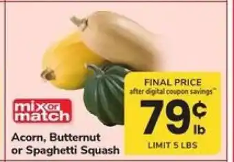 Safeway Acorn, Butternut or Spaghetti Squash offer