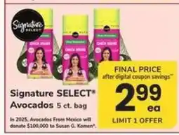 Safeway Signature Select Avocados offer