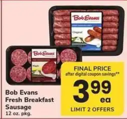 Safeway Bob Evans Fresh Breakfast Sausage offer