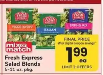 Safeway Fresh Express Salad Blends offer