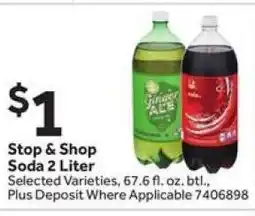 Stop&Shop Stop & Shop Soda 2 Liter offer