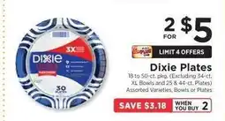 ShopRite Dixie Plates offer