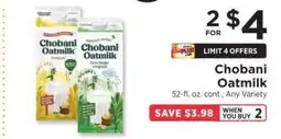 ShopRite Chobani Oatmilk offer