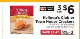 ShopRite Kellogg's Club or Town House Crackers offer
