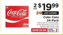 ShopRite Coke Cans 24-Pack offer
