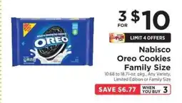ShopRite Nabisco Oreo Cookies Family Size offer